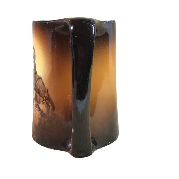 Warwick IOGA 1893-1911 Pottery Monk Cardinal Priest Captain Beer Rare Mug Collec - Picture 6 of 9